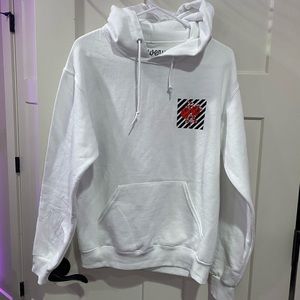 Bowery Supply Co. White Rose Hoodie